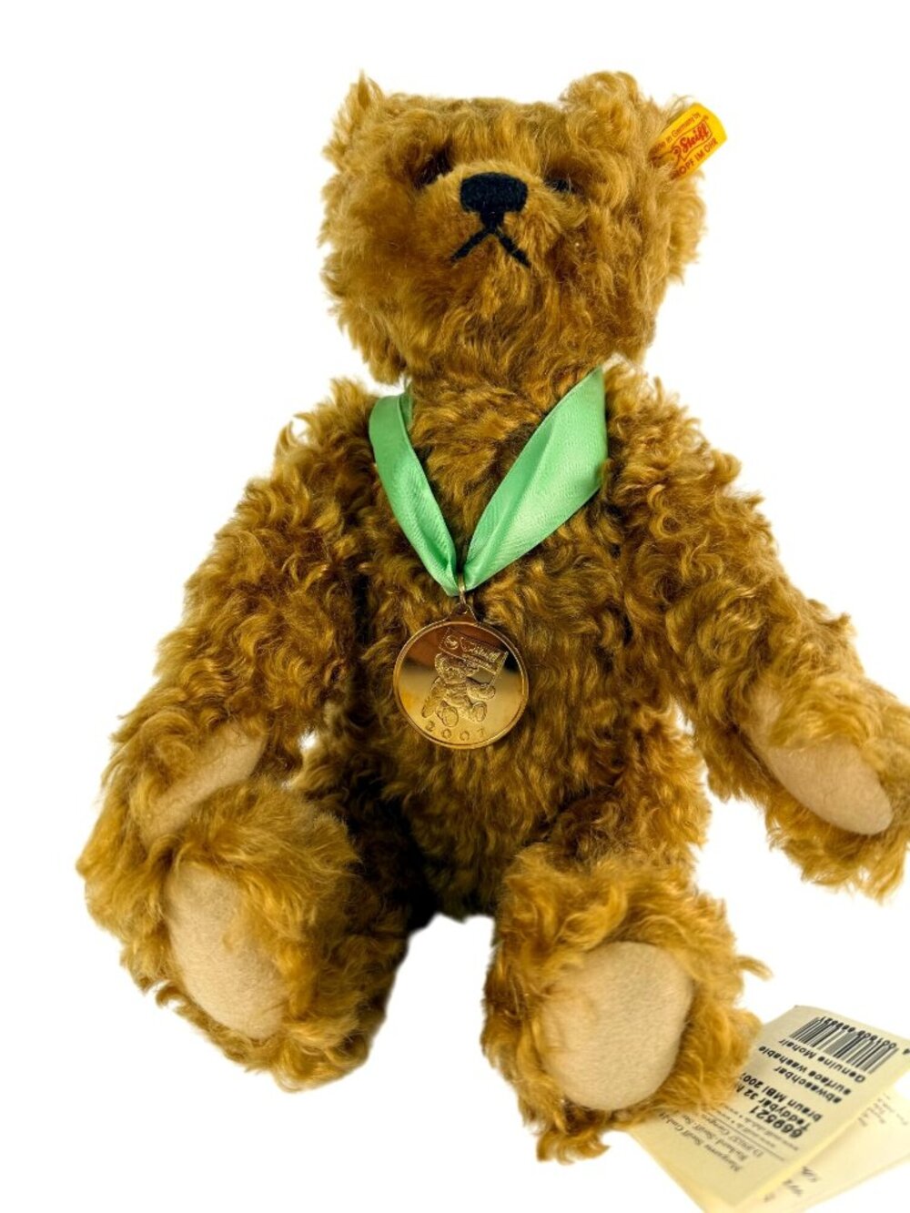 Steiff 2007 Bear of the Year Mohair Danbury Mint Medallion Ltd Ed Tag 669521 12"